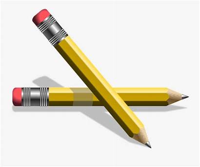 Pencil Clipart Pencils Number Ballpen Yellow Clip