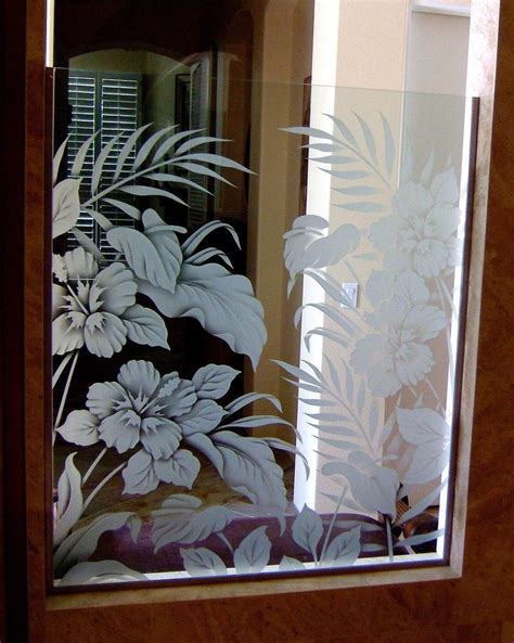 Butterflies Etched Carved And Painted In Glass Windows Sans Soucie