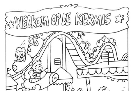 Kleur je kleurplaat bij de kermis van Wijchen WijchensNieuws