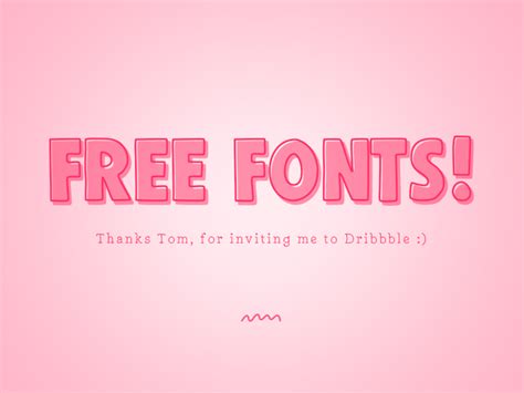 Free Fonts Thanks Tom By Marcus Michaels On Dribbble