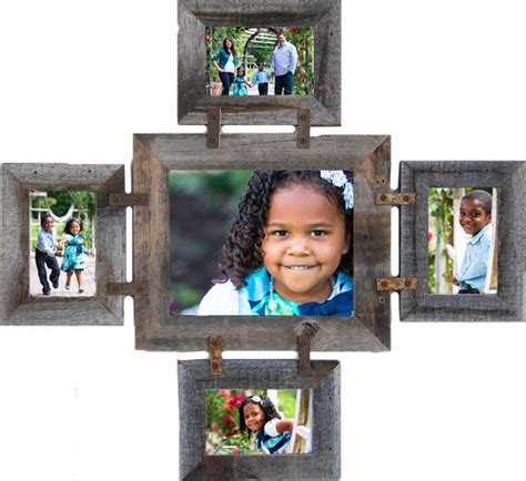 1 8x10 And 4 5x7 5 Opening Collage Picture Frame Reclaimed Etsy Frame