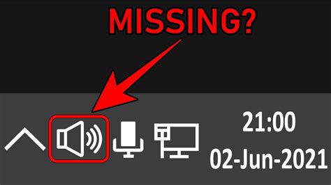 Volumesound Icon Missingdisappeared From Taskbar In Windows 10