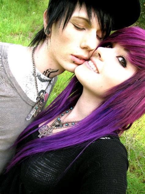 Couple Emo Love Purple Image 261909 On