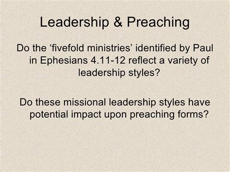 Pp100 The Fivefold Ministries And Preaching