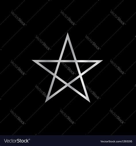 Pentagram Religious Symbol Of Satanism Royalty Free Vector