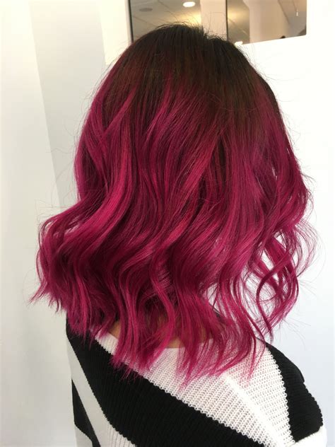 Magenta Hair Magenta Hair Pink Hair Dye Dark Pink Hair