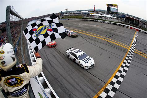 The green flag, the yellow (caution) flag and the checkered flag. Keselowski Wins Wreck-Filled GEICO 500 - RacingJunk News