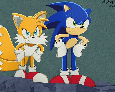 Idw Sonic And Tails Angry Redraw In The Sonic X Style Artist Andtails