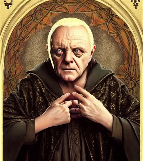 A Magical Portrait Of Anthony Hopkins As Aleister Stable Diffusion
