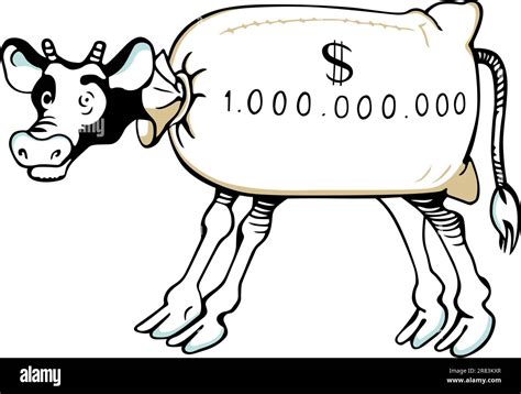 Cash cow on white background Stock Vector Image & Art - Alamy
