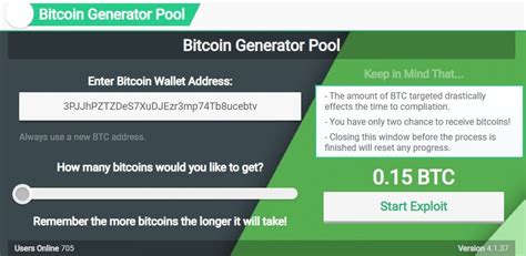 The bitcoin generator stores the generated bitcoins in a store called wallet. The bitcoin (BTC) generator scam - The Cryptonomist