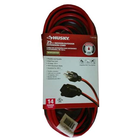 25 Ft 143 Extension Cord Husky Outdoor Extension Cord Extension Cord