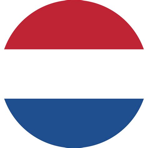 Round Flag Of The Netherlands Netherlands Round Button Flag Vector National Dutch Flag