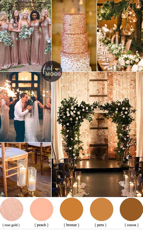 rose gold wedding colour for industrial wedding warehouse wedding ideas