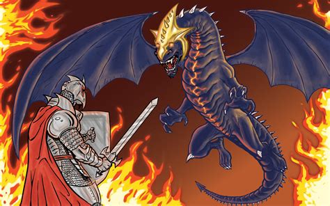 Knight Vs Dragon By Mrbreck On Deviantart