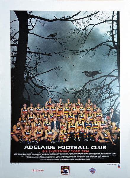 Adelaide 1996 Team Poster Memorabiliawarehouse