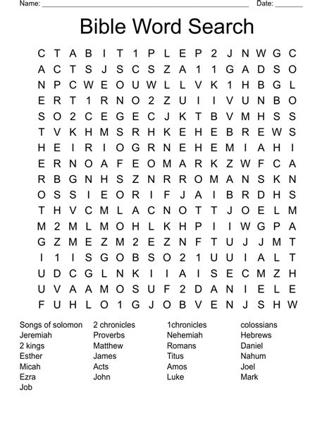 Bible Word Search Wordmint