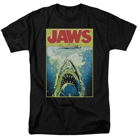 Jaws Jaws Movie Poster Retro Vintage Classic Universal Studios Mens