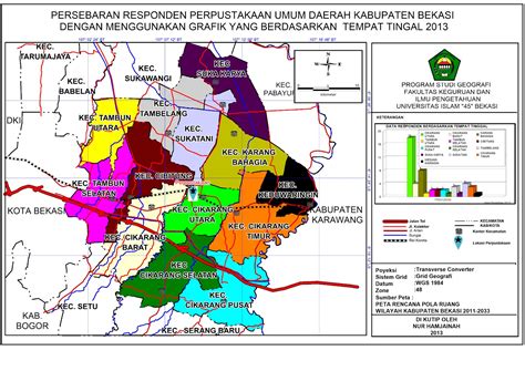 Pendidikan Geografi Peta Kota Kab Bekasi