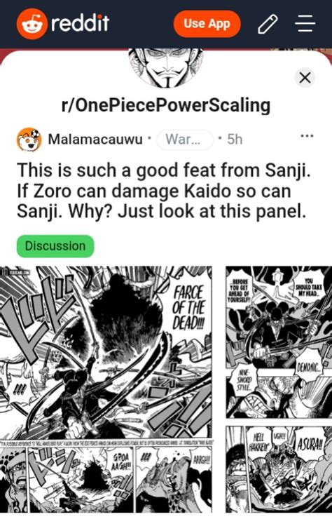 Sycanime On Twitter If Sanji Fans Could Stop Trying To Power Scale Him From Zoro S Feats It