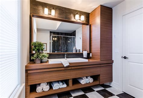 Salle de bain moderne et meuble-lavabo original et design