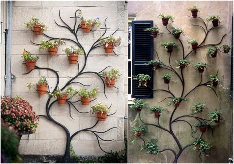 10 Creative Planter Display Ideas For Your Outdoor Wall Genmice