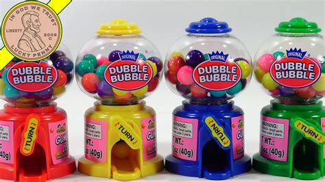 Original Dubble Bubble Mini Gumball Machine Review Youtube