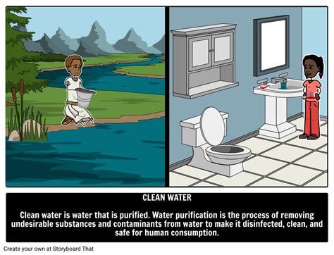 Clean Water Water Purification Storyboard By Oliversmith