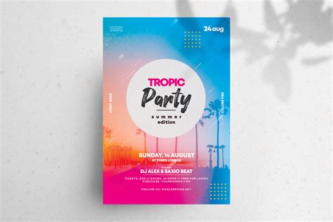 The Summer Party Psd Free Flyer Template Pixelsdesign