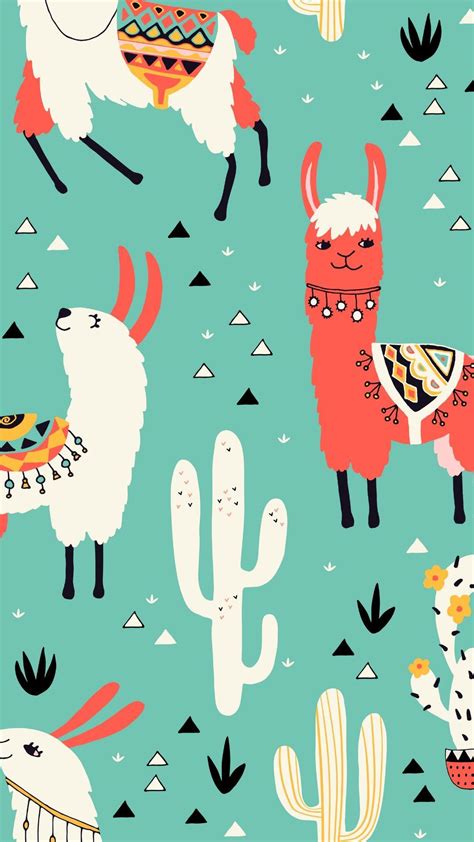 Cute Llamas Wallpapers Wallpaper Cave