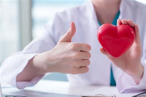The Doctor Checking Up Heart In Medical Concept Stock Photo Image Of