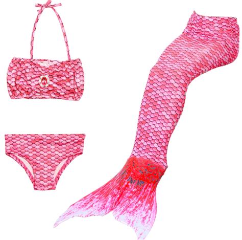 Zeemeermin Staart Roze Met Bikini Zeemeermin Staarten Met Bikini