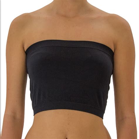 Td Collections Women S Basic Stretch Layer Seamless Tube Bra Bandeau