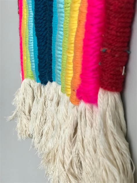 Lyndi's Projects: Yarn-Wrapped Rope Rainbow