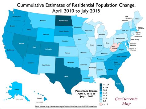 Customizable Maps Of The United States And U S Population Growth