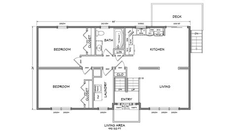 Cape Cod Modular Home Floor Plan Glenco Inc Jhmrad 126909