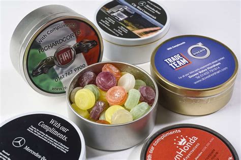 Travel Sweet Tin - Personalised Sweets - Branded - Myers