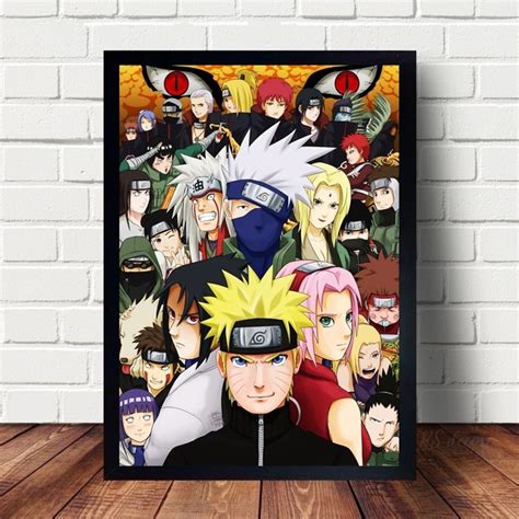 Quadro Poster Série De Mangá Naruto A4 Elo7 Produtos Especiais