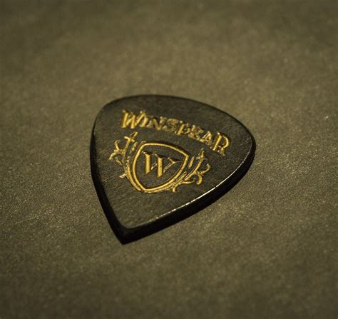 Winspear Picks Jet Black Shiv Mini 3mm Ergonomic Taper Boutique Guitar