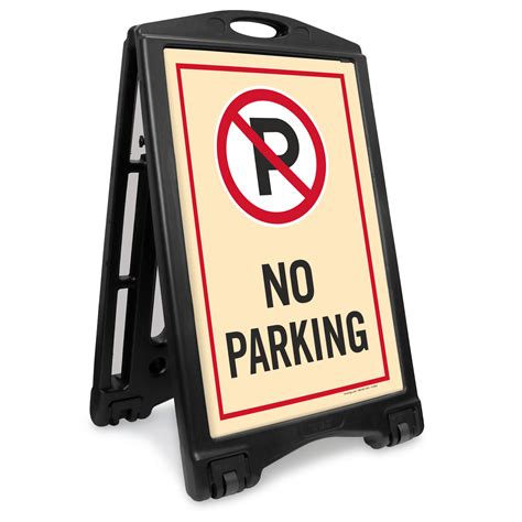No Parking A Frame Sidewalk Sign