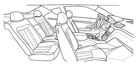 Car Inside Interior Of The Vehicle Illustration Stock