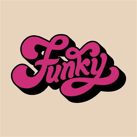 Funky Word Typography Style Illustration Download Free Vectors