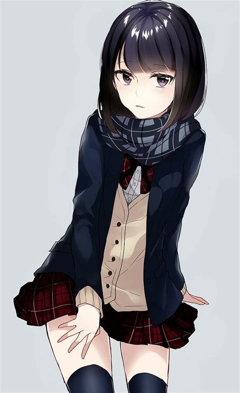 Anime Girl With Short Hair Anime Girl