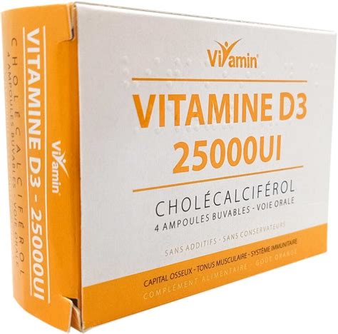 Vitamine D3 25000ui