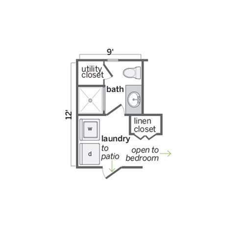 See more ideas about small bathroom, bathrooms remodel, bathroom design. Floor Plan Before: Neglected, Square Style | A Luxe, Light ...