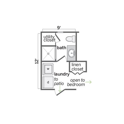 Create floor plan examples like this one called laundry room design from professionally designed floor plan templates. Floor Plan Before: Neglected, Square Style | A Luxe, Light ...