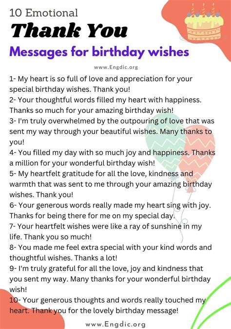 50 Unique Ways To Say Thank You For Birthday Wishes Engdic
