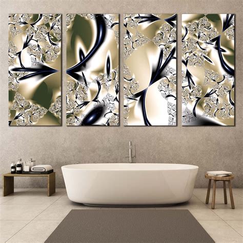 Elegant Abstract Canvas Print Gold Bright Abstract Multi Canvas