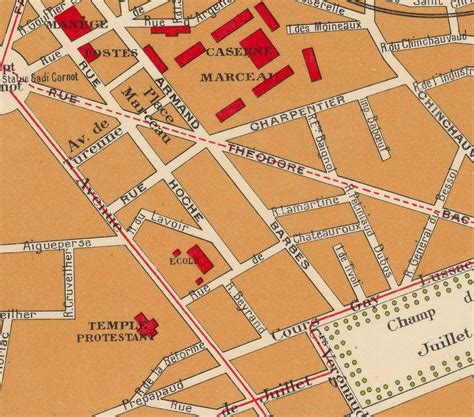 Old Map Of Limoges 1931 France Vintage Map Vintage Maps And Prints