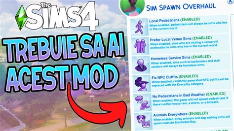 Acest Mod Schimba Jocul 😍 The Sims 4 Sim Spawn Overhaul Mod Youtube